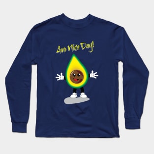 Avacado "Avo Nice Day" Pun Shirt Long Sleeve T-Shirt